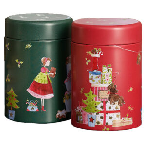 Lata xmas, para 125 gr., 2 modelos
