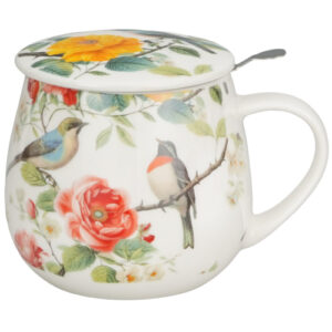 Taza april, porcelana 0,40 l. filtro y tapa