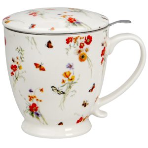 Caneca grace, porcelana 0,50 l. filtro e tampa