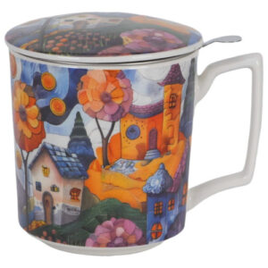 Taza modern-country, porc. 0,40 l. filtro y tapa