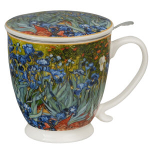 Taza irises 2, porcelana 0,50 l. filtro y tapa