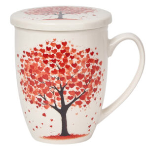 Taza tree-hearts, porc. 0,35 l. filtro y tapa
