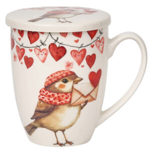 Taza sparrow, porc. 0,35 l. filtro y tapa