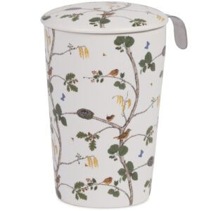 Taza merla, porcelana 0,35 l. filtro y tapa