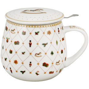 Caneca joy, porcelana 0,40 l. filtro tampa