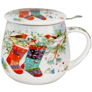 Caneca socks, porcelana 0,40 l. filtro tampa