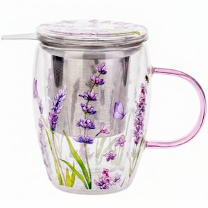 Mug lavender, cristal 0,35 l. filtro y tapa