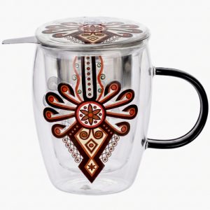 Mug ornament, cristal 0,35 l. filtro y tapa