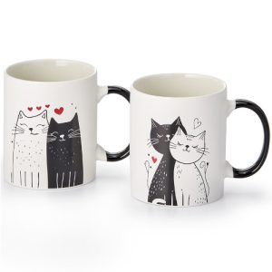 Caneca nala, porcelana 0,30 l., 2 modelos