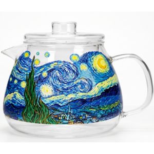 Tetera starry, cristal y filtro acero inox 1 l.